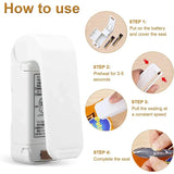 Mini Food Vacuum Sealer Portable for Insulated Lunch Bags & Snack Packaging Mini Hea Bag Seal Machine