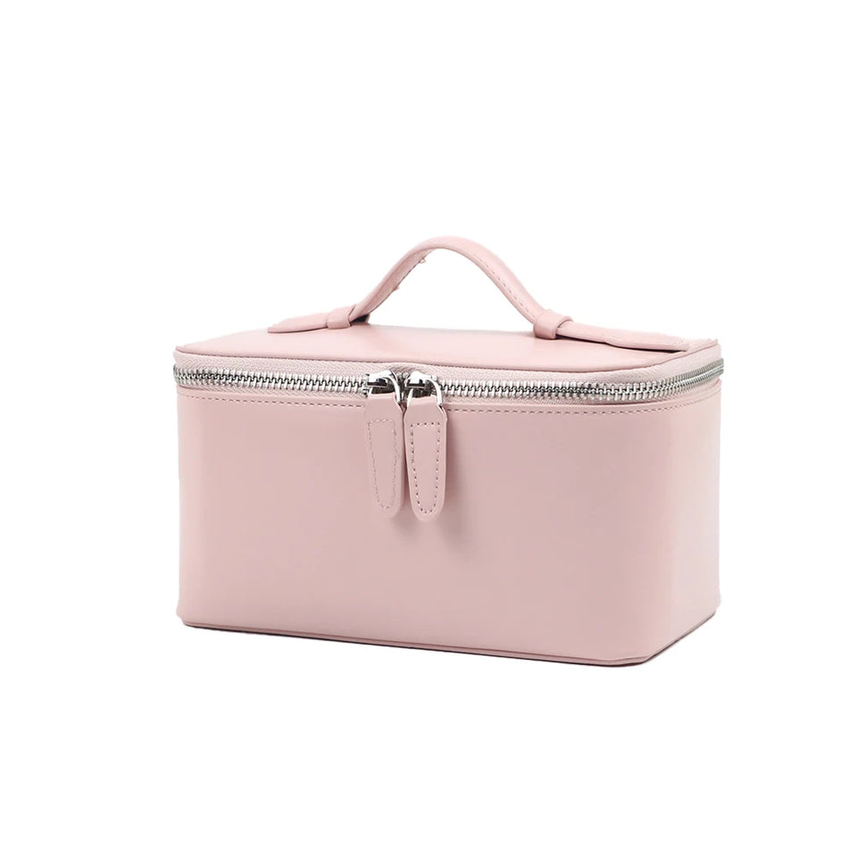 Free Personalized Patent PU leather Women's Mosmetic Bag Waterproof toiletry bag lady handbag Travel Portable Makeup Bag