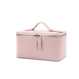 Free Personalized Patent PU leather Women's Mosmetic Bag Waterproof toiletry bag lady handbag Travel Portable Makeup Bag