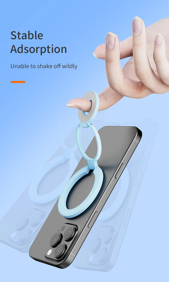 2025 New Double Sided Magnetic Phone Stand for Magsafe Strong Magnet Folding Holder Desktop Bracket for iPhone 17 16 15 Pro/Plus