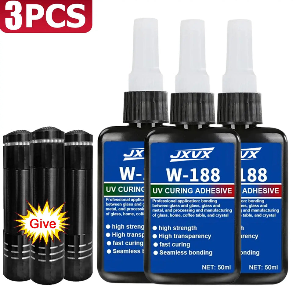 1.76oz UV Resin kits with lamp Epoxy Resin Glue  waterproof, UV-enhanced curing DIY Jewelry Making High Transparency Fast Drying High Hardness For Bonding Glass Metal Wood DIY Crafts Decor 1-5pcs.
