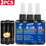 1.76oz UV Resin kits with lamp Epoxy Resin Glue  waterproof, UV-enhanced curing DIY Jewelry Making High Transparency Fast Drying High Hardness For Bonding Glass Metal Wood DIY Crafts Decor 1-5pcs.