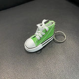 3D Canvas Sneaker Tennis Shoe Keychain Blue Pink Black White Sports Shoes Keyring Bag Ornaments Car Trinket Keyring Accessories