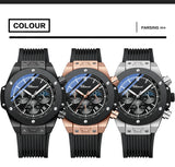 CHENXI Top Brand Luxury Watches for Mens Creative Fashion Luminous Dial with Chronograph Clock Male Casual Wristwatches