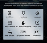 SANDA 2162 Men's Electronic Digital Watch Countdown LED Electronic Night Light Sports Waterproof Men's Electronic Watch