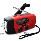 STONEGO Emergency Radio Solar Power Hand Crank Radio Global Receiver High Quality LED Torch Reading Light SOS Alarm 2000mAh