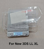 JCD For New 2DS 3DS XL LL Clear Split Shell Transparent Protective Cover Case Screen Film LCD Screen Protector