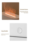 HY02 Flame Aromatherapy Humidifier with Anti-Dry Burn Feature Colorful Lights Silent Mist Moisturizing And Humidifying Function