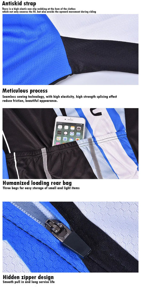 RX MAVIC 2024 New Summer Men's Cycling Set Road Bicycle Breathable Short Sleeve Bib Shorts Bicycle Moisture Wicking Sweatshirt