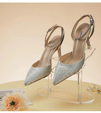 Shoe Display Stand Clear Acrylic High Heels Display Props Shopping Mall Window Counter Shoe Stand Shoe Support Shoe Rack Riser