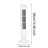 LED Tower Fan Bladeless Tower Fan 90 Degree Oscillating Quiet Portable USB Electric Desk Fan with Light for Home Bedroom Office