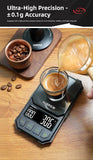HiBREW 3000g/0.1g Digital Coffee Bean Electronic Scale with Auto Timer LED Screen High Precision Pour Over Coffee Easy to Carry
