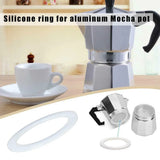 Coffee Rubber Sealing Ring Gasket Washer Gasket Replacenent Cups Rings For Moka Pot Espresso Coffee Makers Kitchen Supplies