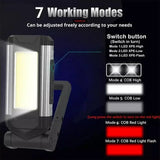 1/2/4PCS Magnetic COB Work Light USB Rechargeable LED Flashlight Portable Lantern Camping Light Type-C Power Bank Function Lamp