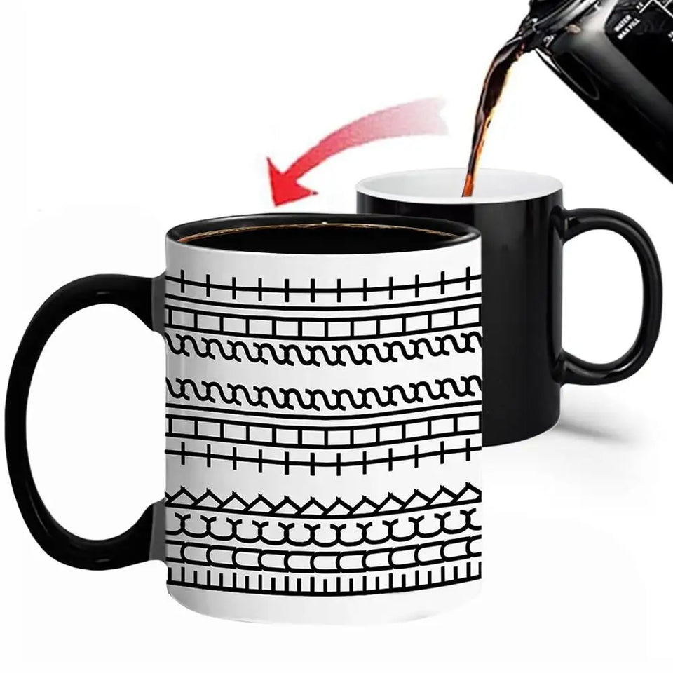 11oz Magic Mugs With Hidden Message Text - Heat Sensitive Color Changing Cup, Funny Hidden Message Coffee Mug Gifts
