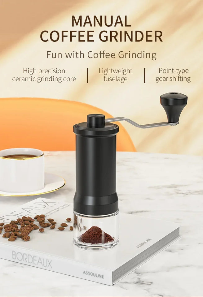 Manual Coffee Grinder Hand-Cranked Coffee Machine Home Small Manual Grinder Hand-Cranked Bean Grinder Coffee Bean Grinder