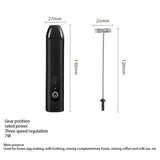 hot Electric Milk Frother Portable Egg Beater Hand Held Coffee Whisk Foam Mixer Rechargeable Kitchen Household Milk Foamer