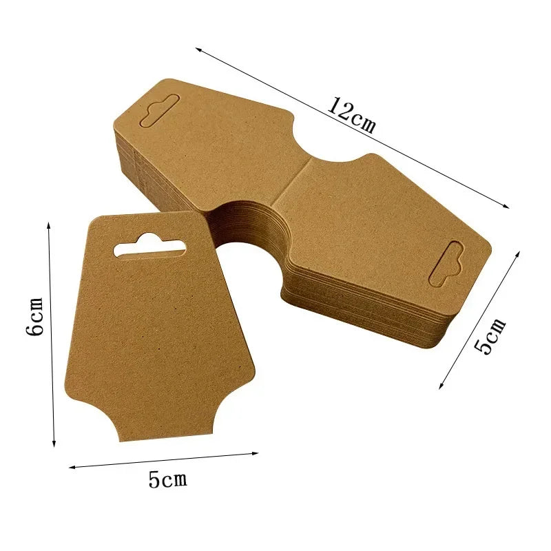 Jewelry Earrings Packaging Card Necklace Blank Jewelry Card Paper Earrings Paper Card Bow Storage