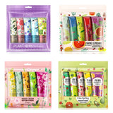 5pcs Plant Fruit Fragrance Hand Cream Sets Moisturizing Handcream Set Hand Care Nourishing Anti Chap Skin Care for Foot