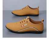 Retro Leather Shoes for Men Summer 2025 New Outdoor Lightweight Men's Loafers British Peas Shoes Men's Moccasins Tenis Masculino