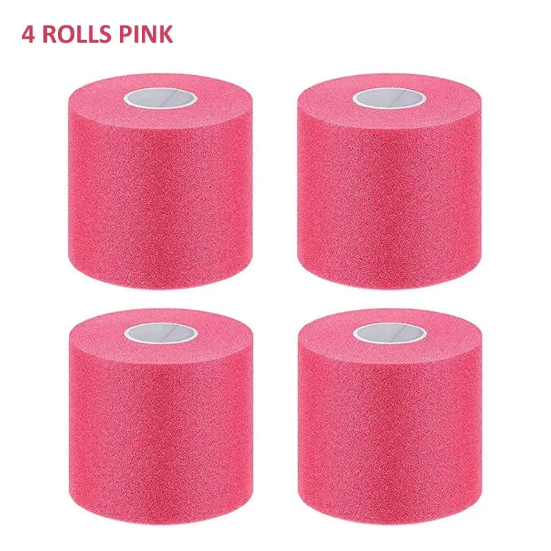 4/6 Pieces Foam Underwrap Sports Tape Pre Wrap Athletic Tape  Bandage for Ankles Wrists Hands Knees