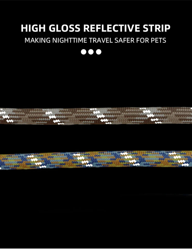 Classic Durable Dog Leashes Medium large Dog Solid Lead Rope Fashion Black Mesh Dog leash Outdoor Walking Training New Arrivals