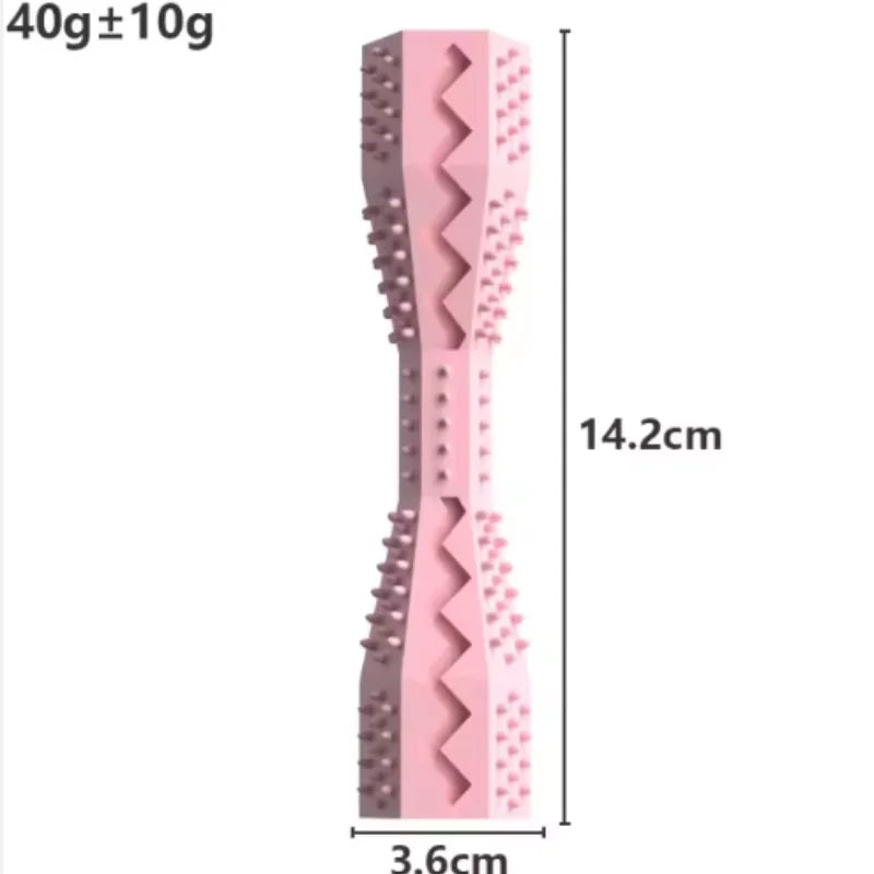 Puppy Teething Toy Dog Chew Stick Bite Resistant Leak Proof Food Dispenser Pet Teeth Cleaner Fun Chewer for Small Dogs