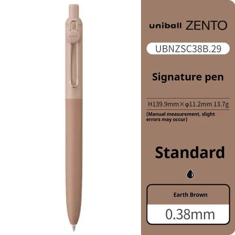 Uni-ball ZENTO Click Gel Pen,0.38/0.5/0.7mm Various Colors Water-based pen With Ergonomic Grip Smooth Writing for School&Office