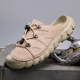 Summer Men's Sandals Beach Shoes Handmade Breathable Design Sandals Casual Beach Shoes Lightweight Soft Bottom Outdoor Sandals