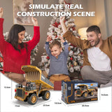 ZWN 1/16 1/20 Remote Control Excavator Dump Truck RC Model Car Toy Professional Alloy Simulation Construction Vehicle for Kids