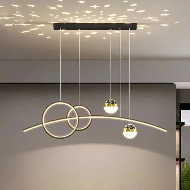 Restaurant Pendant Lights, Modern and Minimalist Bar Lighting Fixtures Long Table Lights Creative Restaurant
