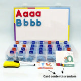 Magnetic letter spelling board set teaching tool, helpful for teaching and intellectual development, improving language skills