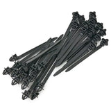 25pcs Self-Locking Nylon Cable Ties Car Hose Fastening Zip Strap Nylon Tie Wrap Cable Fixed Fastener Clips for Automotive