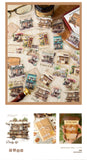 30-Sheet Vintage Coffee Theme Sticker Pack, Retro Coffee Culture Designs & Crisp Details, Perfect for Journal Embellishment