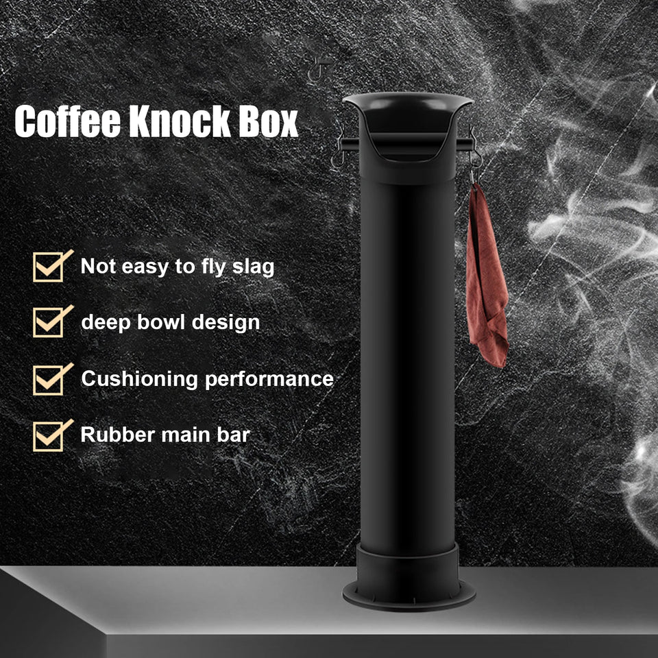 Coffee Knock Container Coffee Knock Box Commercial Floor Standing Coffee Grounds Collection Bin for Restaurants Home Kitchens
