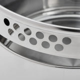 Oven Safe Stainless Steel Saucepan with Straining Lid 1qt Dishwasher Safe Induction Compatible Heat Resistant Glass Lid Durable