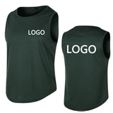 Men's sports vests, customize your number and logo, team uniforms, breathable and sweat-wicking lightweight sweatshirt tops