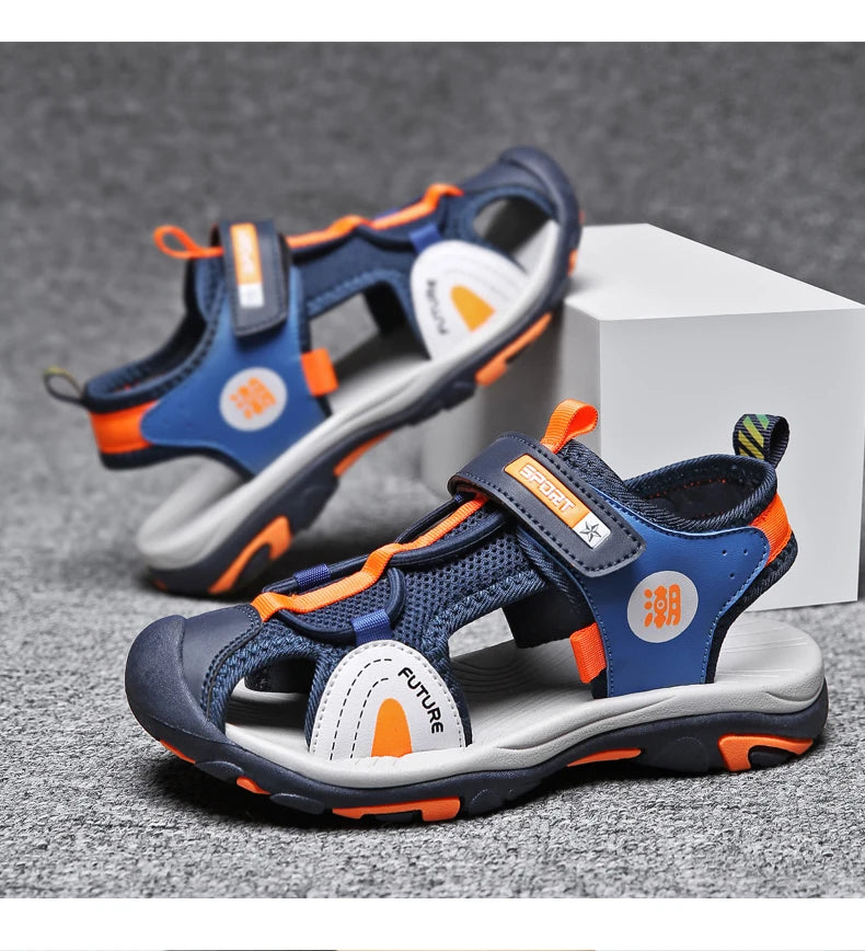 Children Breathable Sport Summer Sandals for Boys Casual Beach Shoe Comfortable Soft Sole Kids Fashion Non-slip Sandalias