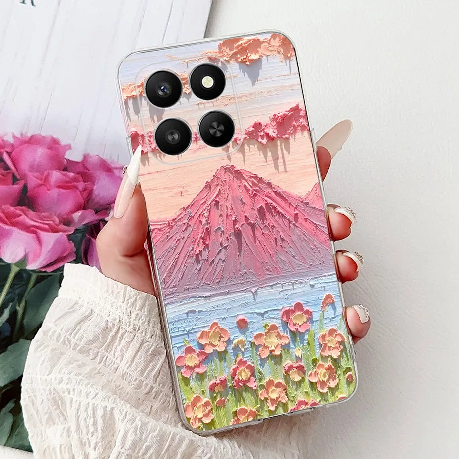 For Honor 400 Smart 5G Case LGN-NX1 Cute Cartoon Painted Cover Soft Slim Phone Case For Honor X7d HonorX7d Honor400 Smart Fundas