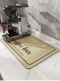 Hot Coffee Machine Rug No Cleaning Antifouling Technology Leather Water Control Cushion Coffee Cup Water Absorbing Pad