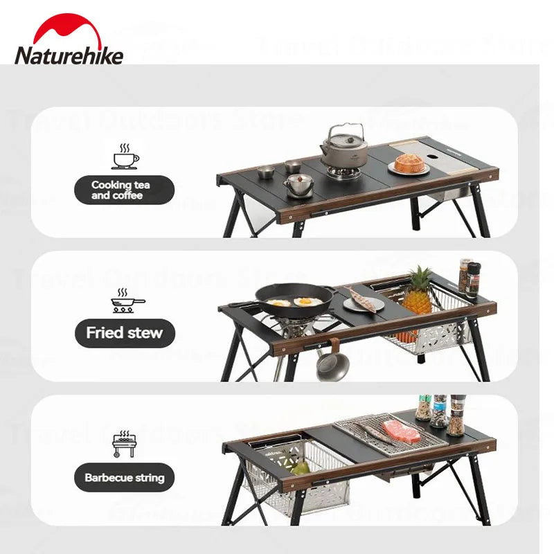 Naturehike Outdoor Folding Table Folding IGT Table Accessories Multifunctional Portable Picnic Only Accessories Stove Bracket