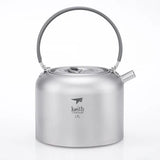 Keith Titanium Kettle 1.5L Camping Picnic Cookware Titanium Teapot Ultralight Outdoor Camping Coffee Pot With String BagTi3907