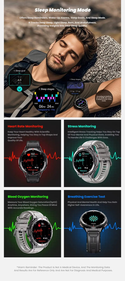X2B Smart Watch GPS Positioning Men Outdoor Sport Bluetooth Calling AI Voice Health Monitoring Fitness Tracker X2-B Smartwatch
