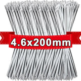 Metal Cable Ties Stainless Steel Self Locking Fastening Rings Heavy Duty Cables Tie Strap Exhaust Wrap Organizer For Home Office