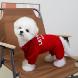 4 Legs Dog Hoodies Jumpsuit for Small Dogs Puppy Clothes Sport Dog Pullover Sweatshirt Doggies Winter Coat Warm Pet Cat Apparel
