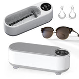 Ultrasonic Jewelry Cleaner Machine Multifunctional Glasses Cleaner Portable Cleaning Machine USB Rechargeable for Ring Necklaces
