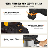 SucceBuy Stainless Steel Wet Dry Shop Vacuum Wet  Dry Vac Powerful Suction  Small Shop Vac Perfect for Carpet Debris  Pet  Hair