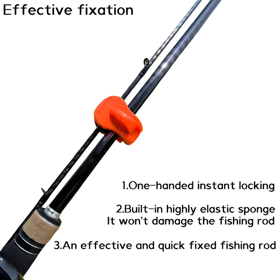 Fishing Accessories, Fishing Rod Holder, Protective Cover, Quick Connection and Fixing Clamp, Suitable for Binding Bait Rod