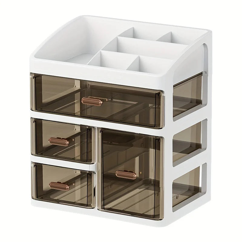 Cosmetics Storage Box Cosmetics Storage Box Drawer, Large Capacity Dust-proof Skincare Product Display Rack, Desktop Storage Box