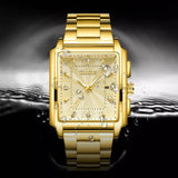 LIGE Fashion Business Watch Men Square Sport Waterproof Watches For Men Top Brand Luxury Military Quartz Chronograph Wristwatch